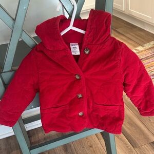 Carters Red Puffer Jacket with Hood
